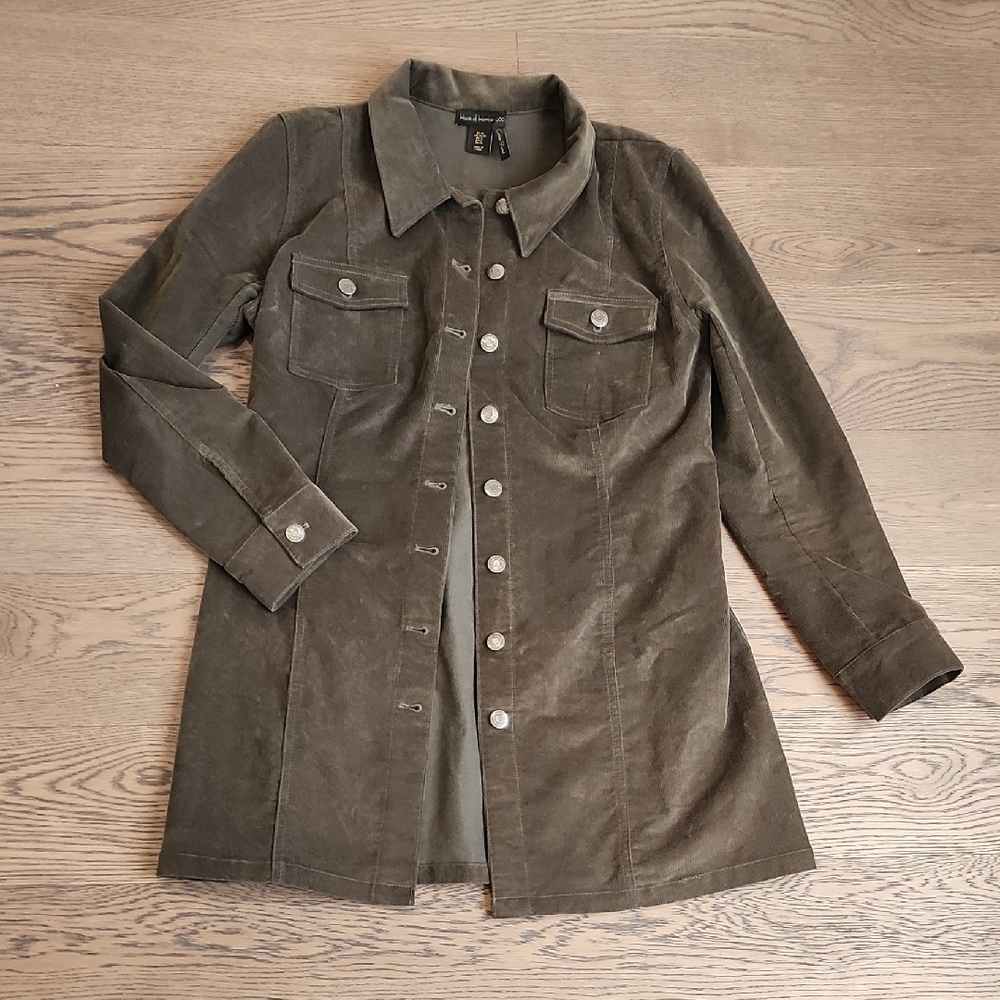 House Of Harlow 1960 Dark Olive Utility Jacket, Size XL